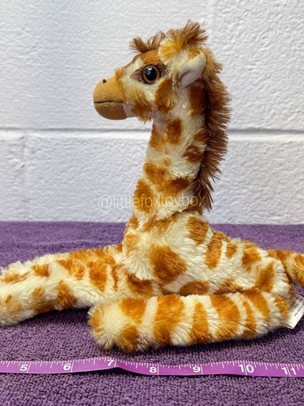 Peek-A-Boo Toys Giraffe Plush Brown Cream Wildlife Safari Stuffed Animal ESSA - Picture 4 of 10